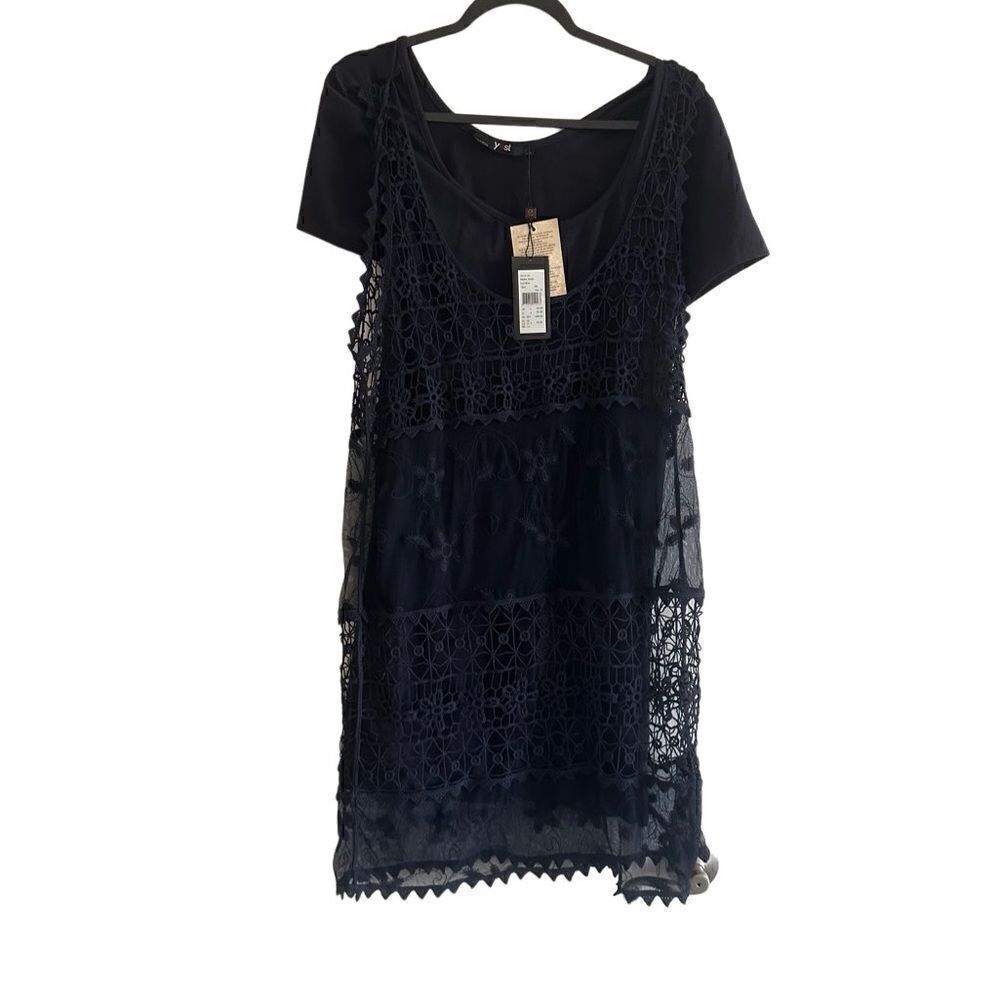 NWT Yest Laura Tunic Dark Blue Dress XXL Us size 14